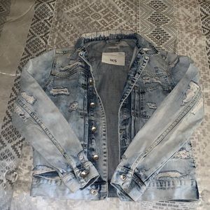Distressed Jean Jacket